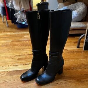 Loewe Black Knee-High Women's Boots